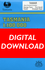 Digital Tamar 1:100000 Topographic Map