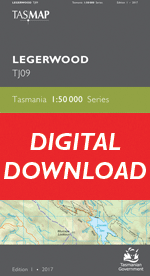 Digital Legerwood 1:50000 Topographic Map 