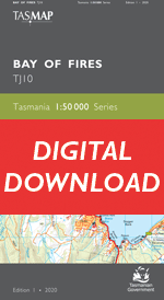 Digital Bay Of Fires 1:50000 Topographic Map