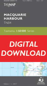 Digital Macquarie Harbour 1:50000 Topographic Map