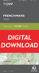 Digital Frenchmans 1:50000 Topographic Map 