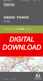 Digital Green Ponds 1:50000 Topographic Map