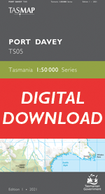 Digital Port Davey 1:50000 Topographic Map