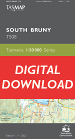 Digital South Bruny 1:50000 Topographic Map