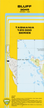 Bluff 1:25000 Topographic/Cadastral Map <br> <font color=red> PRINT ON DEMAND ONLY