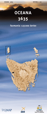 Oceana 1:25000 Topographic/Cadastral Map