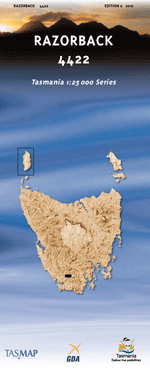 Razorback 1:25000 Topographic/Cadastral Map