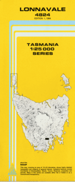 Lonnavale 1:25000 Topographic/Cadastral Map  <br> <font color=red> PRINT ON DEMAND ONLY