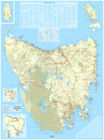 Visitors Map Tasmania (flat)