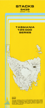 Stacks 1:25000 Topographic/Cadastral Map  <br> <font color=red> PRINT ON DEMAND ONLY