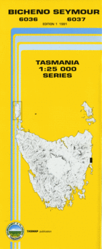 Bicheno-Seymour 1:25000 Topographic/Cadastral Map
