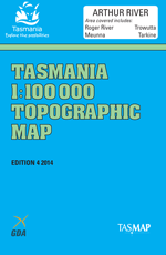 Arthur River 1:100000 Topographic Map