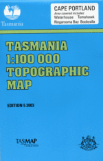 Cape Portland 1:100000 Topographic Map