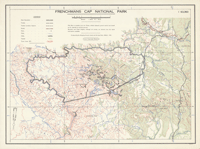 Frenchmans Cap National Park 1951 - Historical Map