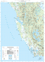 South West 1:250000 Topographic Map (flat) 