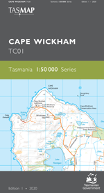 Cape Wickham 1:50000 Topographic Map