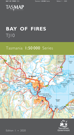 Bay Of Fires 1:50000 Topographic Map
