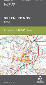 Green Ponds 1:50000 Topographic Map