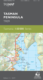 Tasman Peninsula 1:50000 Topographic Map